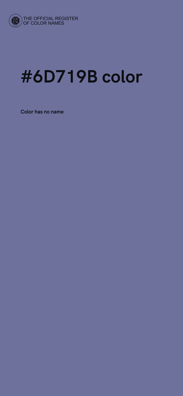 #6D719B color image
