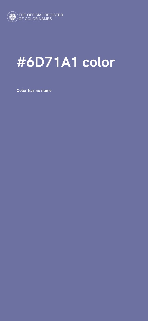 #6D71A1 color image