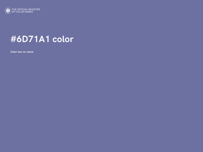 #6D71A1 color image