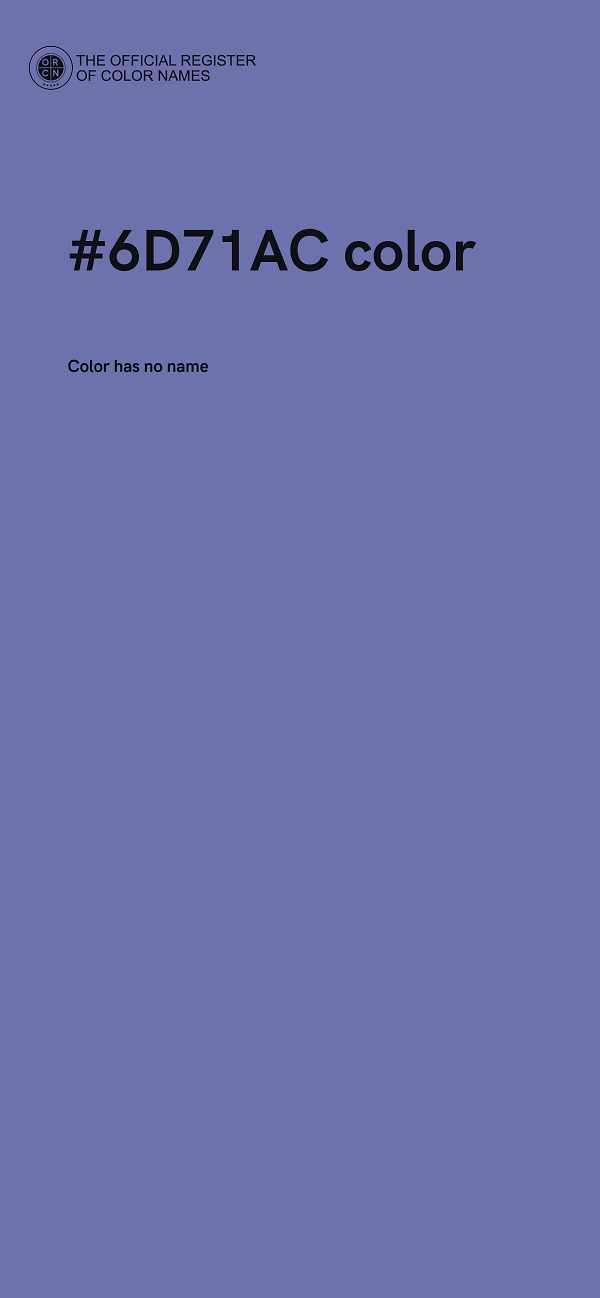 #6D71AC color image