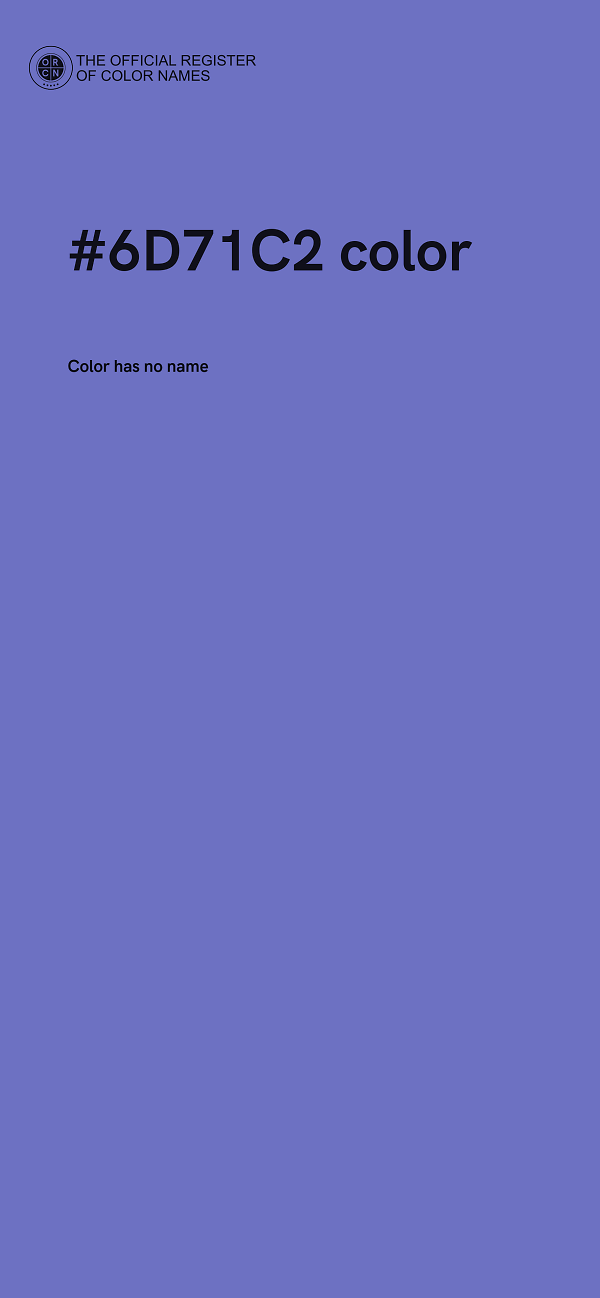 #6D71C2 color image