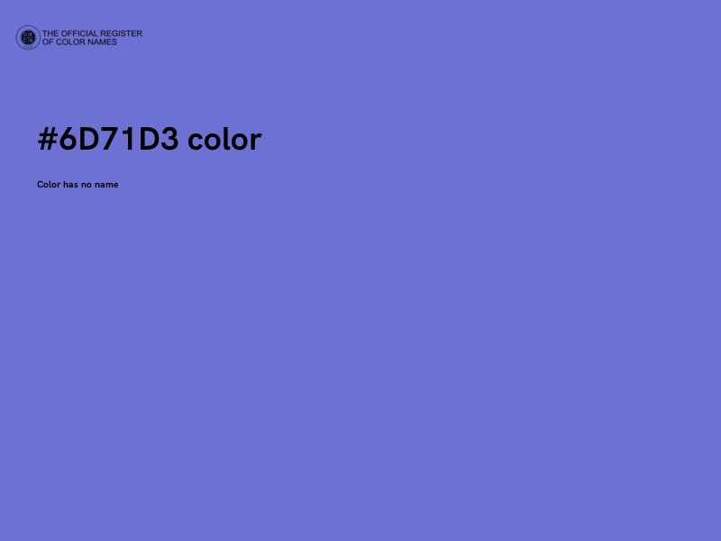 #6D71D3 color image