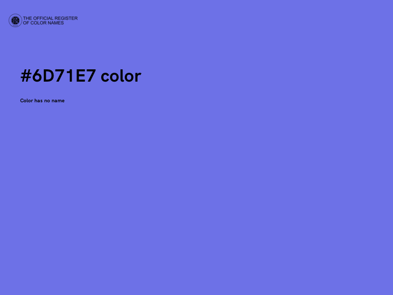 #6D71E7 color image