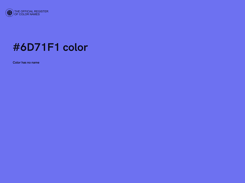 #6D71F1 color image