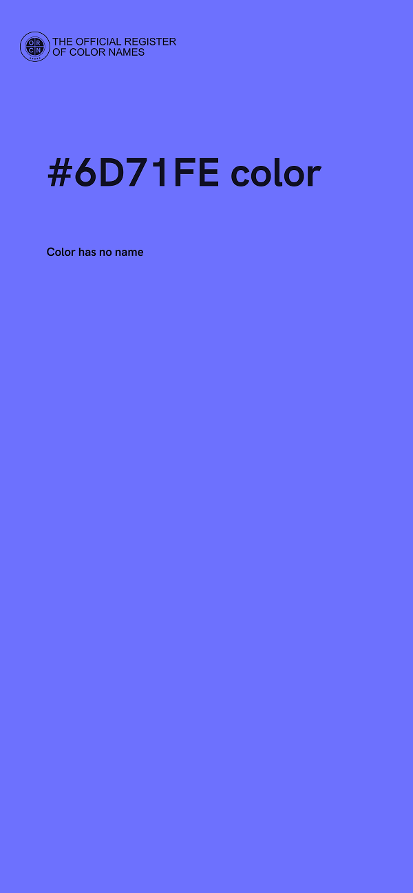 #6D71FE color image