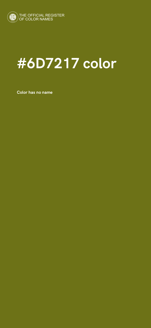 #6D7217 color image