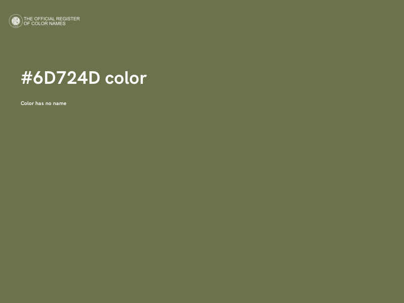 #6D724D color image