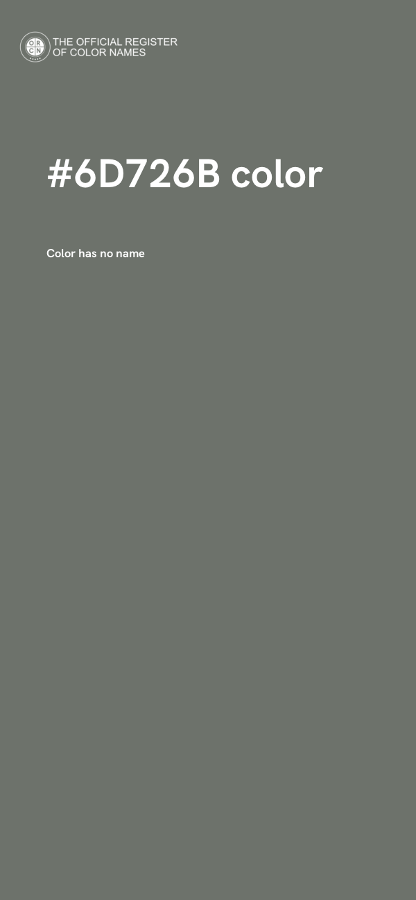 #6D726B color image