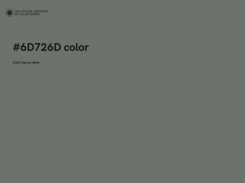 #6D726D color image