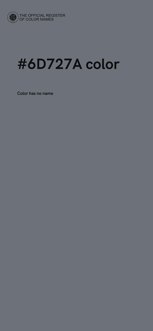 #6D727A color image