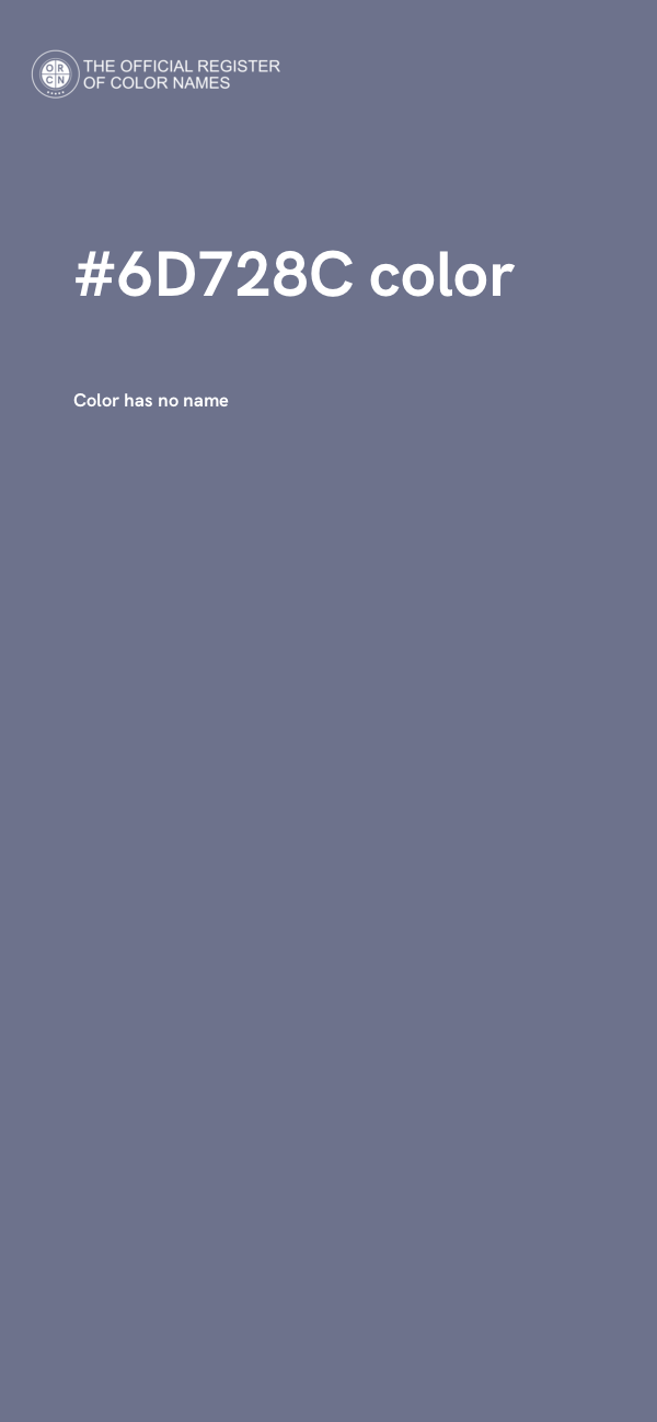 #6D728C color image