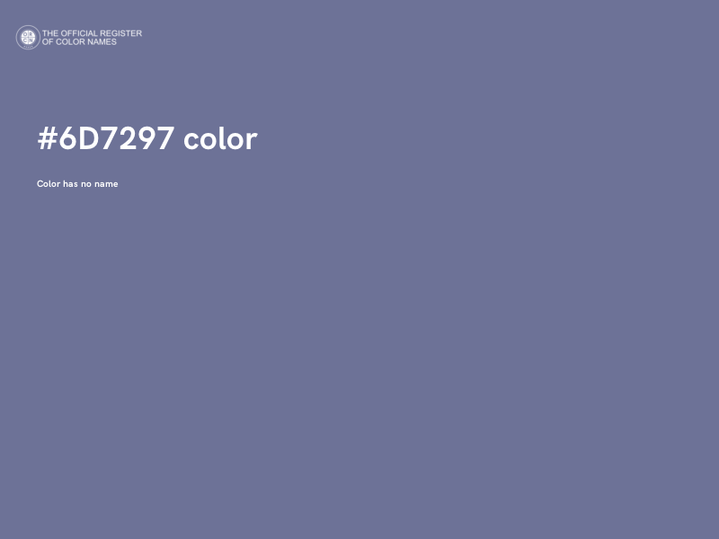 #6D7297 color image