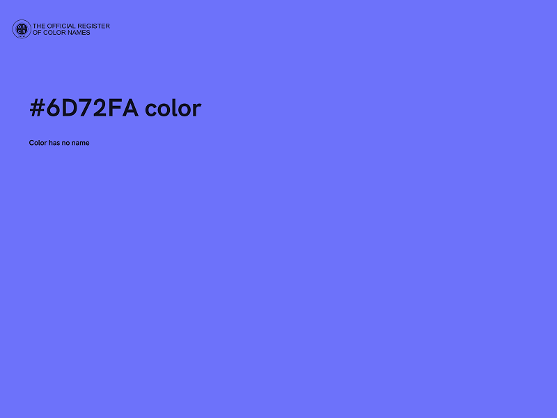 #6D72FA color image