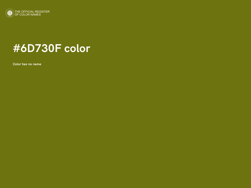 #6D730F color image
