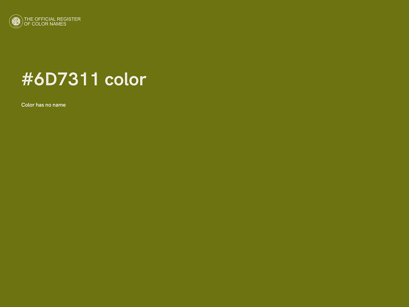 #6D7311 color image