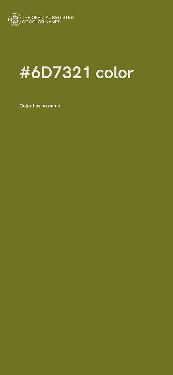 #6D7321 color image