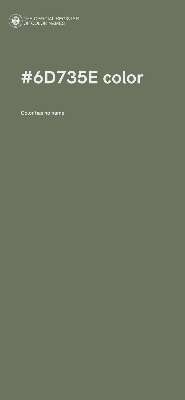 #6D735E color image