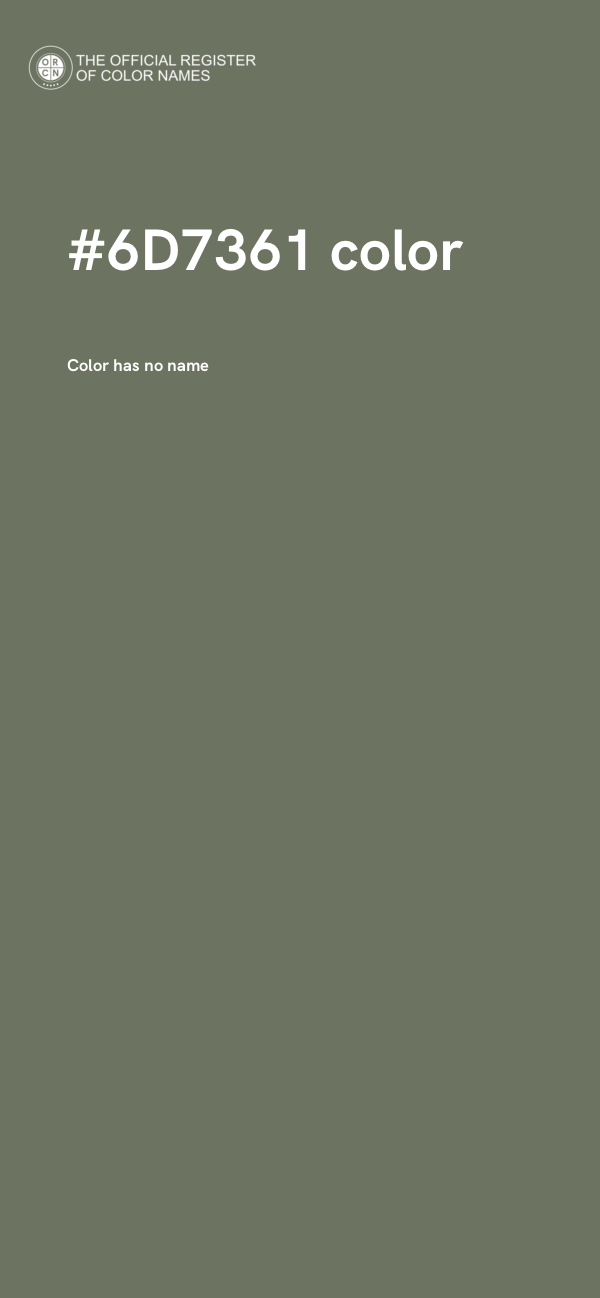 #6D7361 color image