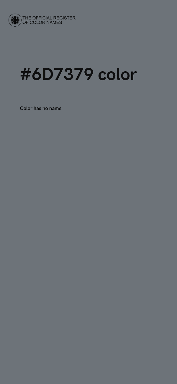 #6D7379 color image