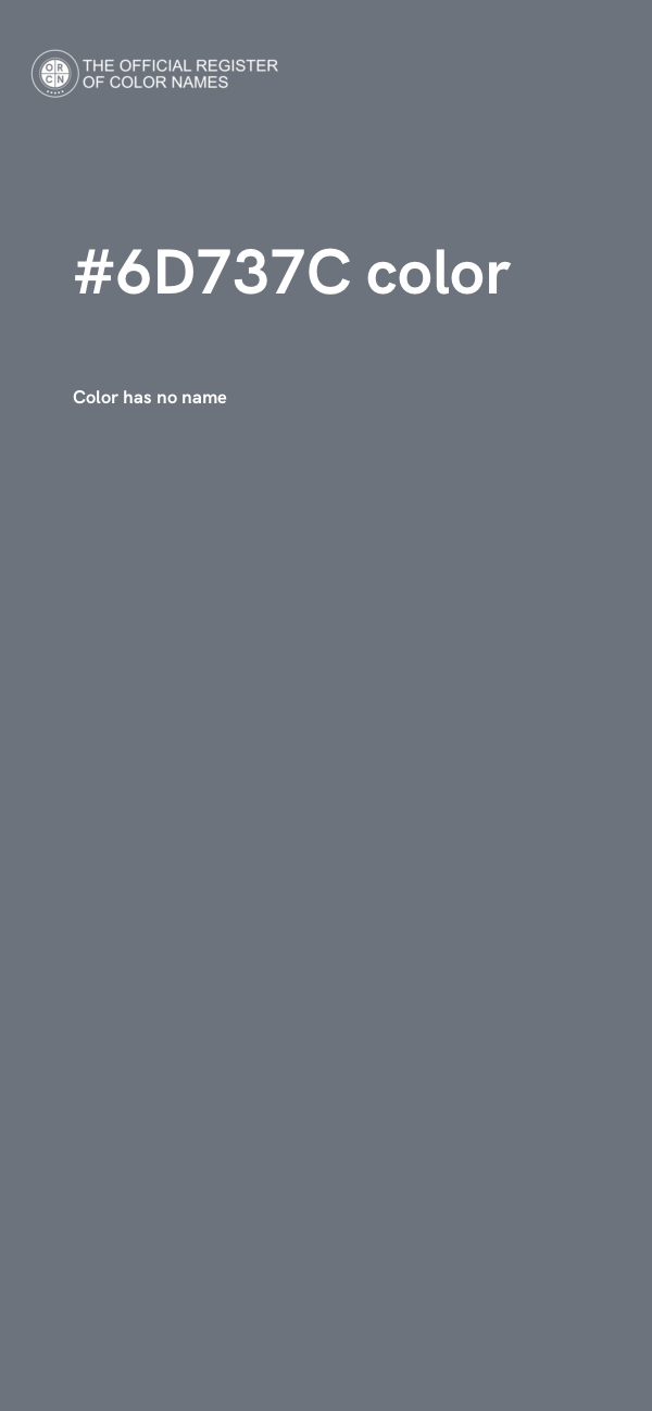 #6D737C color image