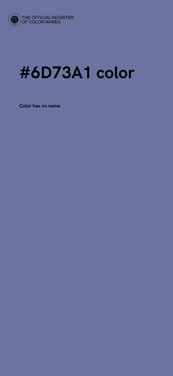 #6D73A1 color image
