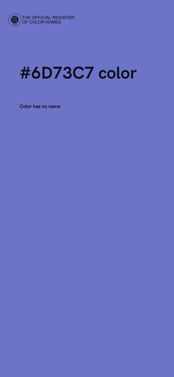 #6D73C7 color image