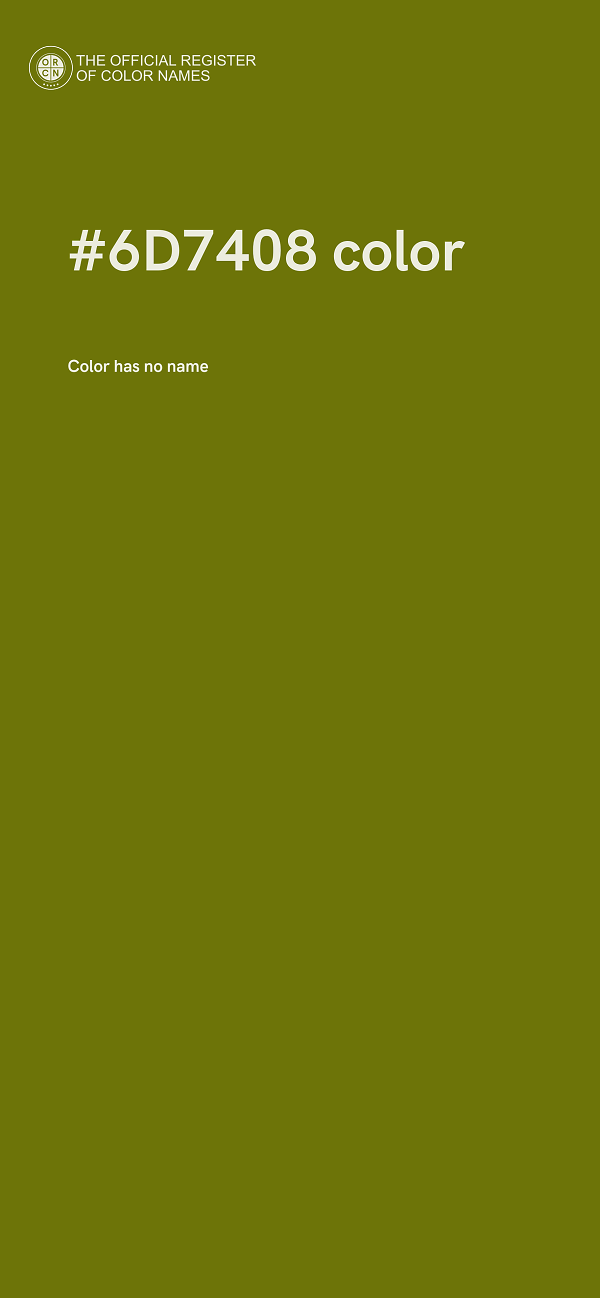 #6D7408 color image