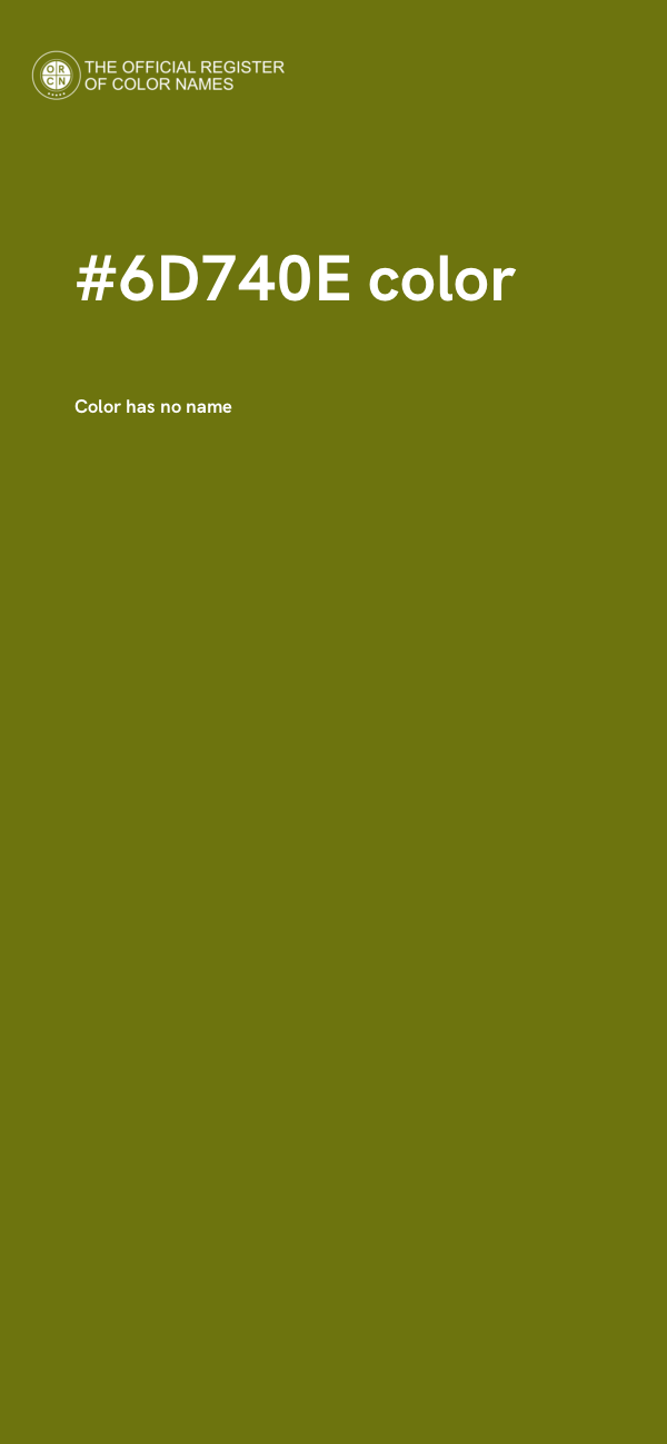 #6D740E color image