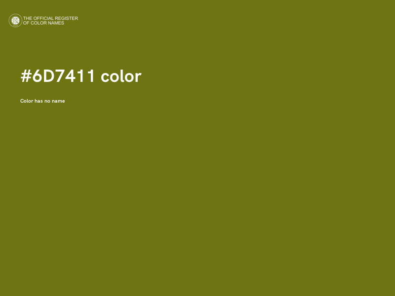 #6D7411 color image
