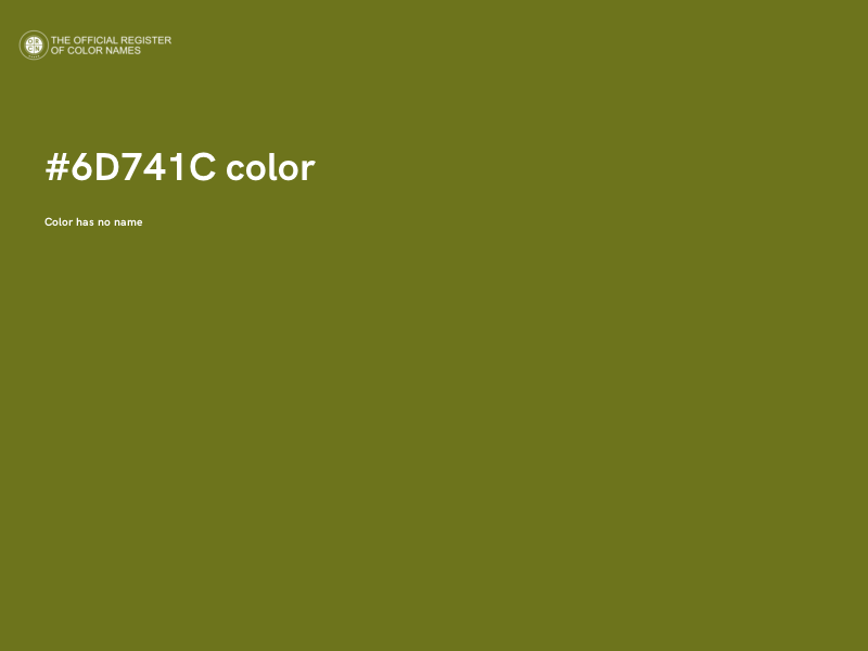 #6D741C color image