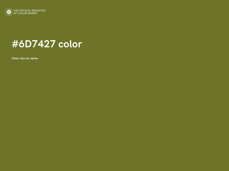 #6D7427 color image