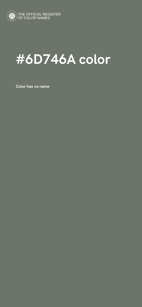 #6D746A color image