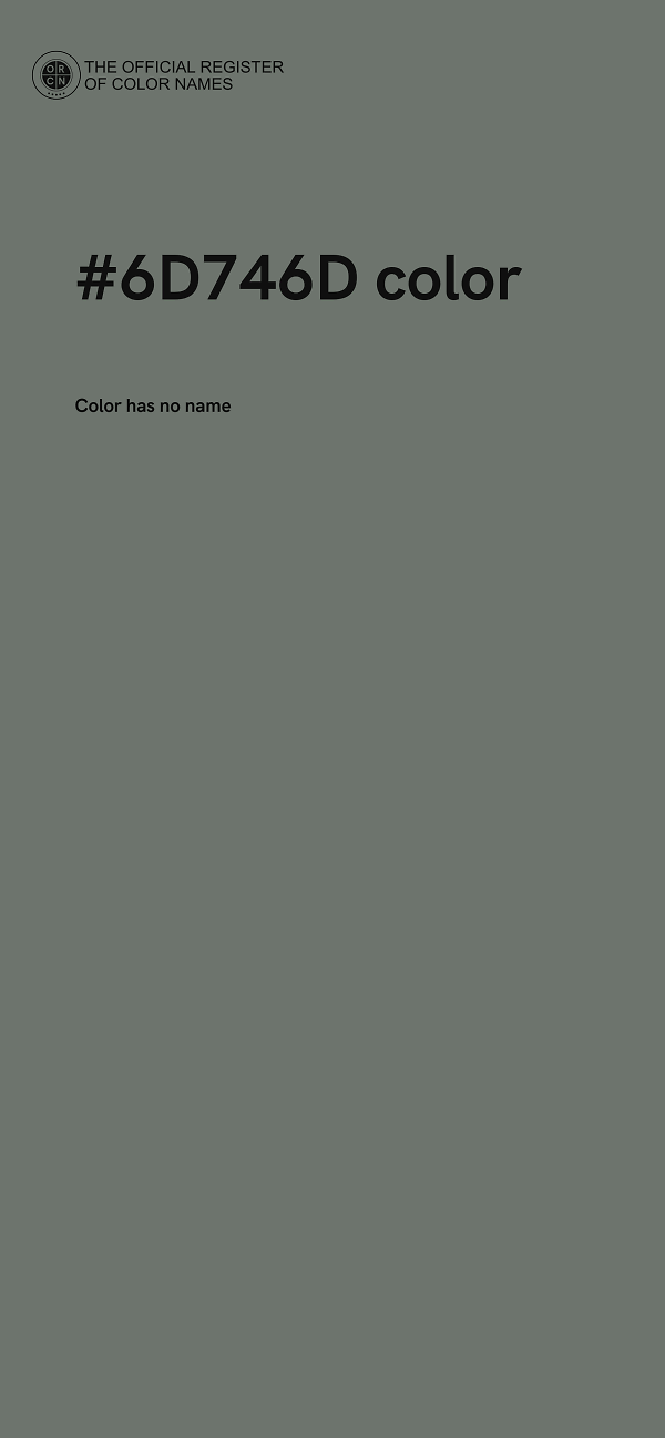 #6D746D color image