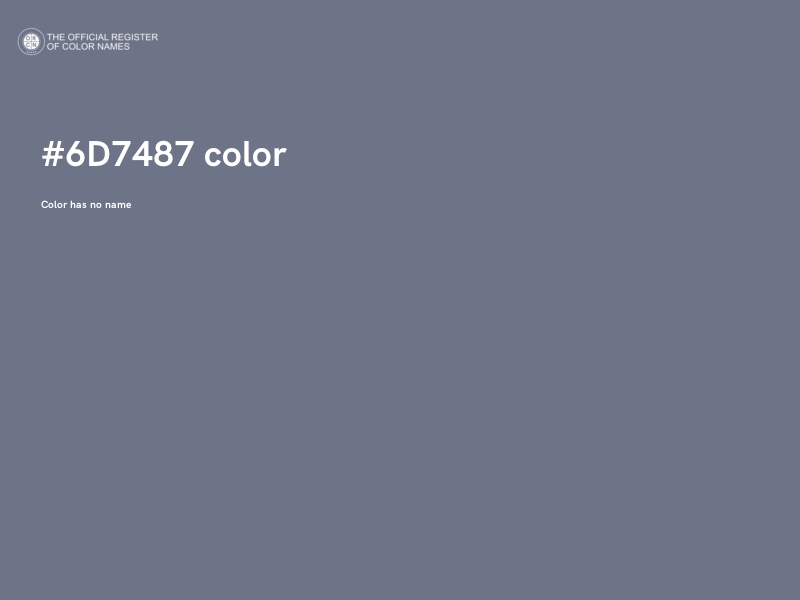 #6D7487 color image