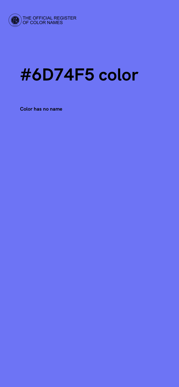 #6D74F5 color image