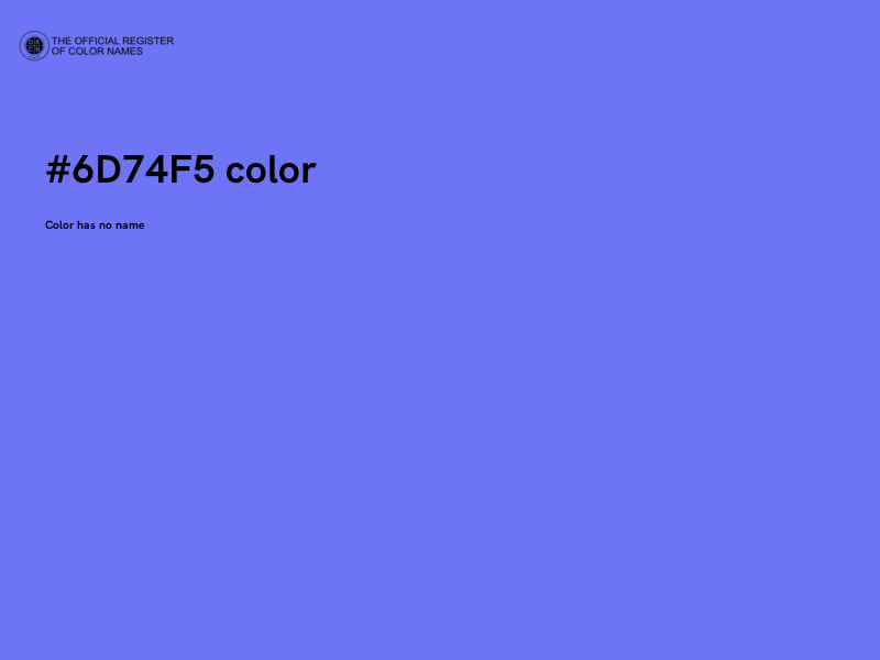 #6D74F5 color image