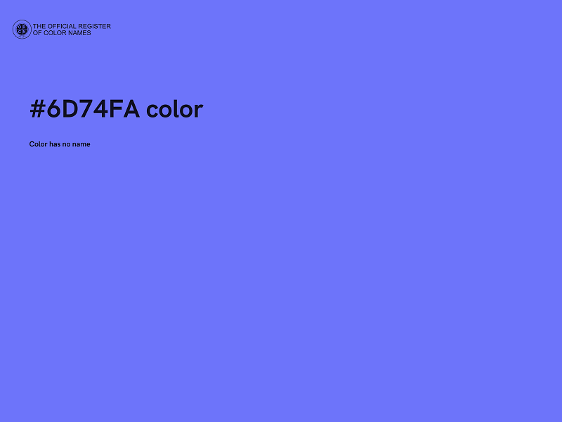 #6D74FA color image