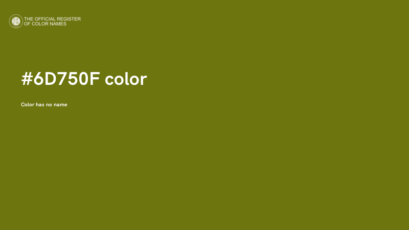 #6D750F color image