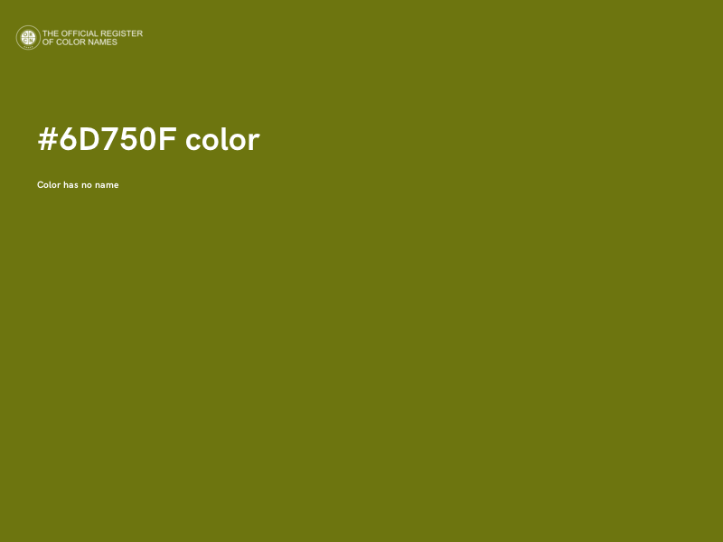 #6D750F color image