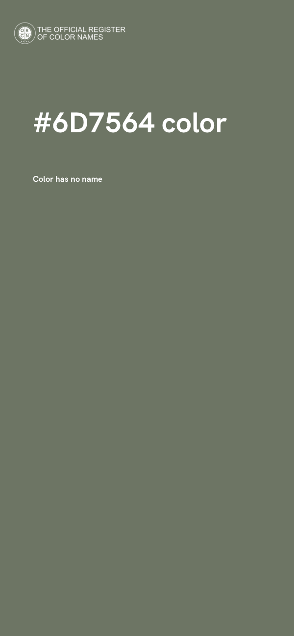 #6D7564 color image