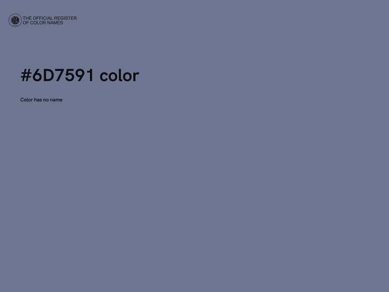 #6D7591 color image
