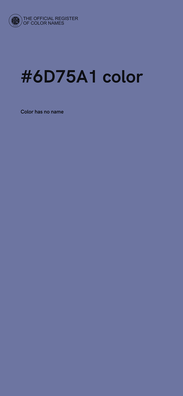 #6D75A1 color image