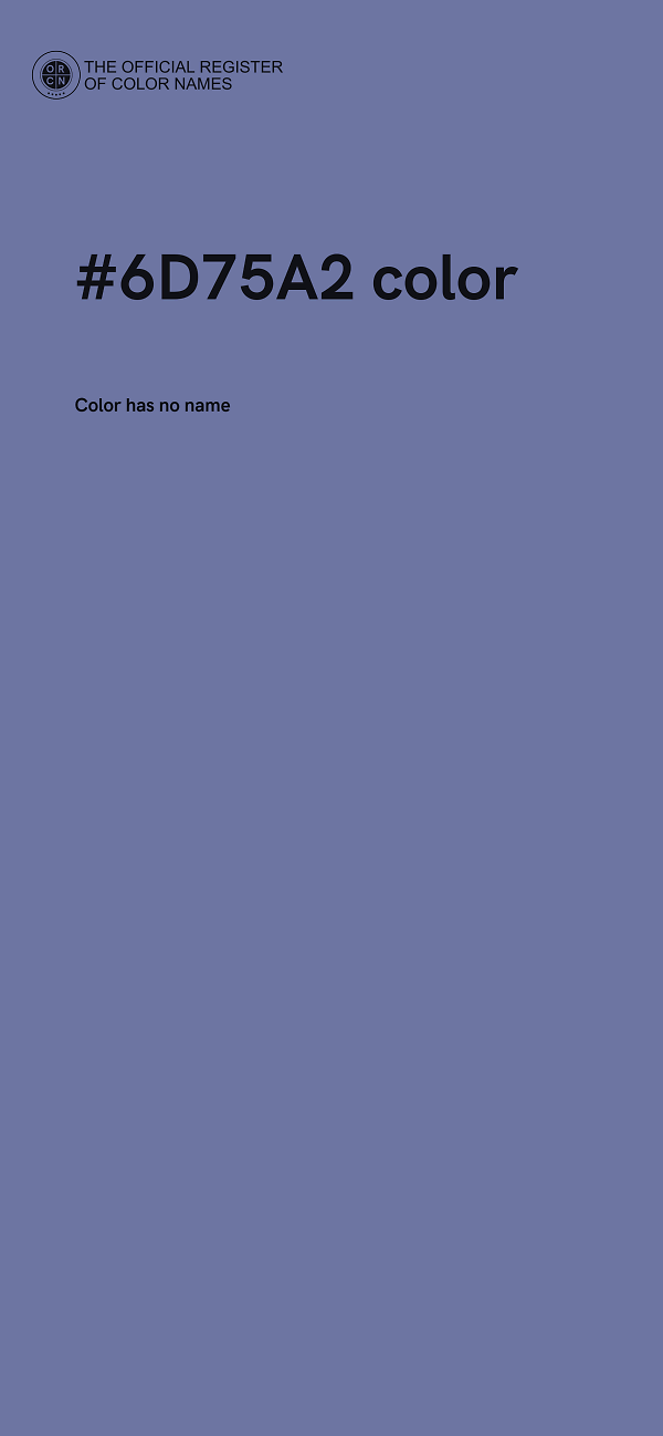 #6D75A2 color image