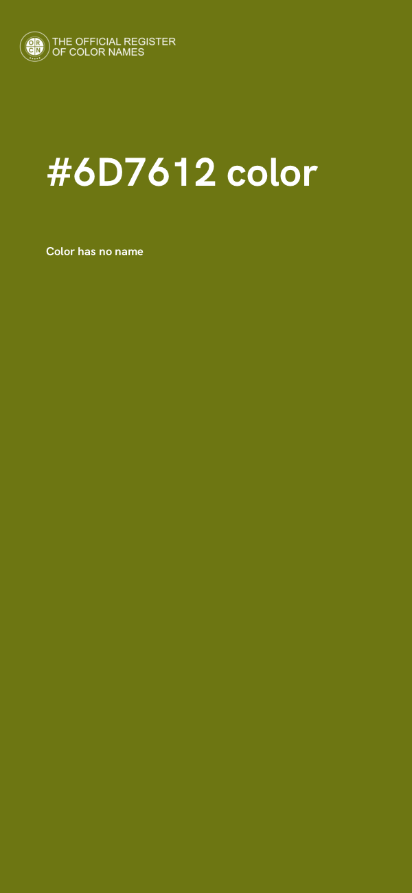 #6D7612 color image