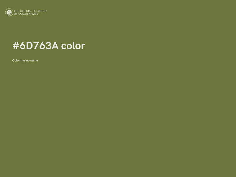 #6D763A color image