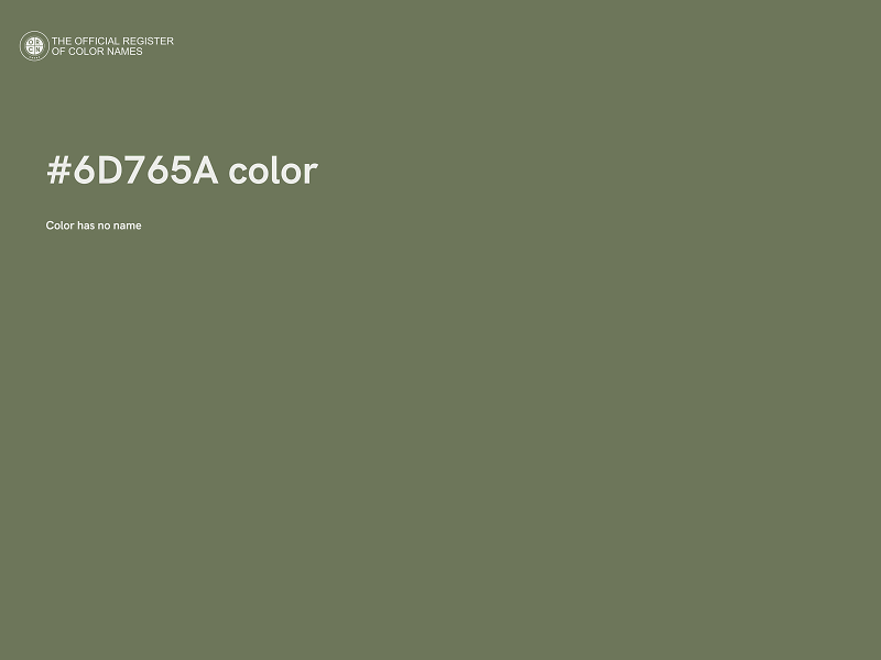 #6D765A color image