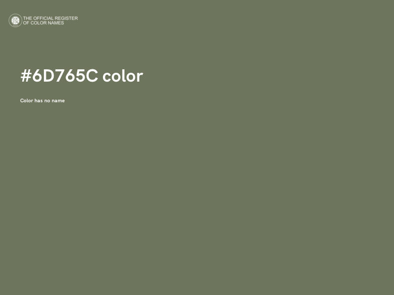 #6D765C color image