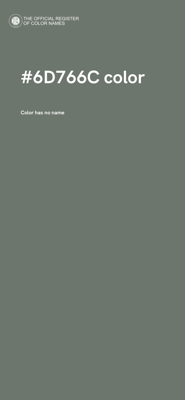 #6D766C color image