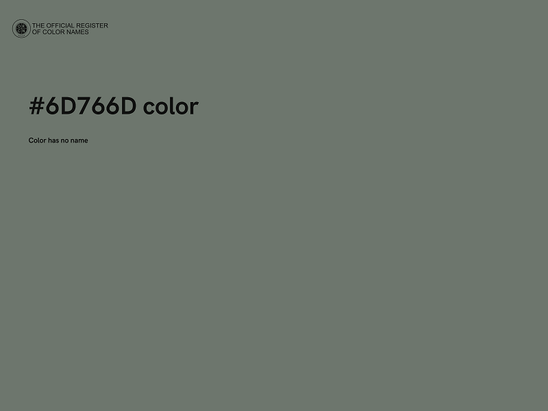 #6D766D color image