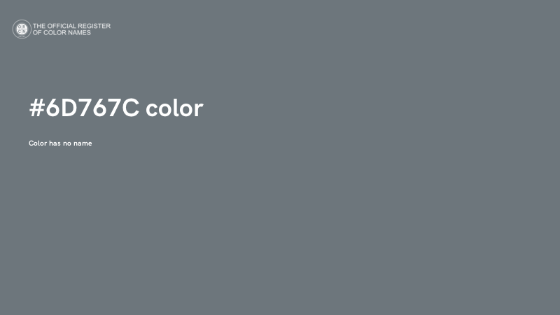 #6D767C color image